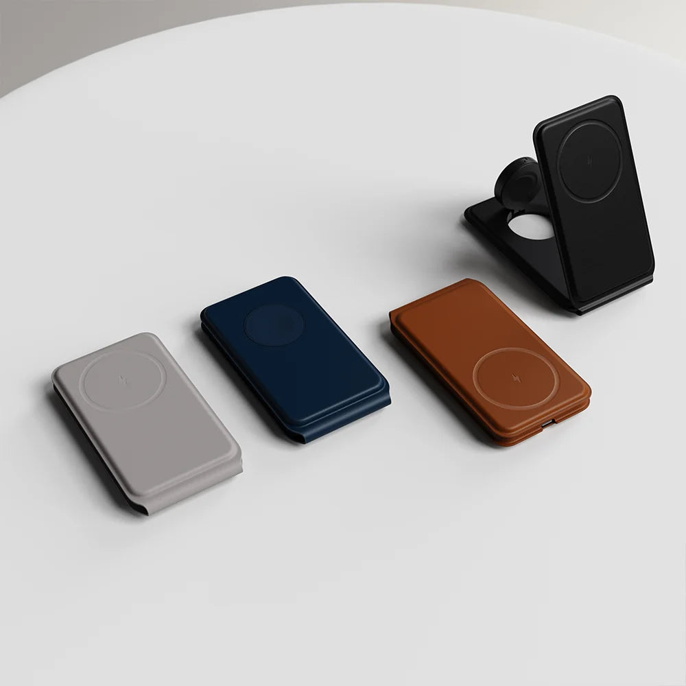 15W foldable 3-in-1 wireless charger for phone, smartwatch and earbuds
