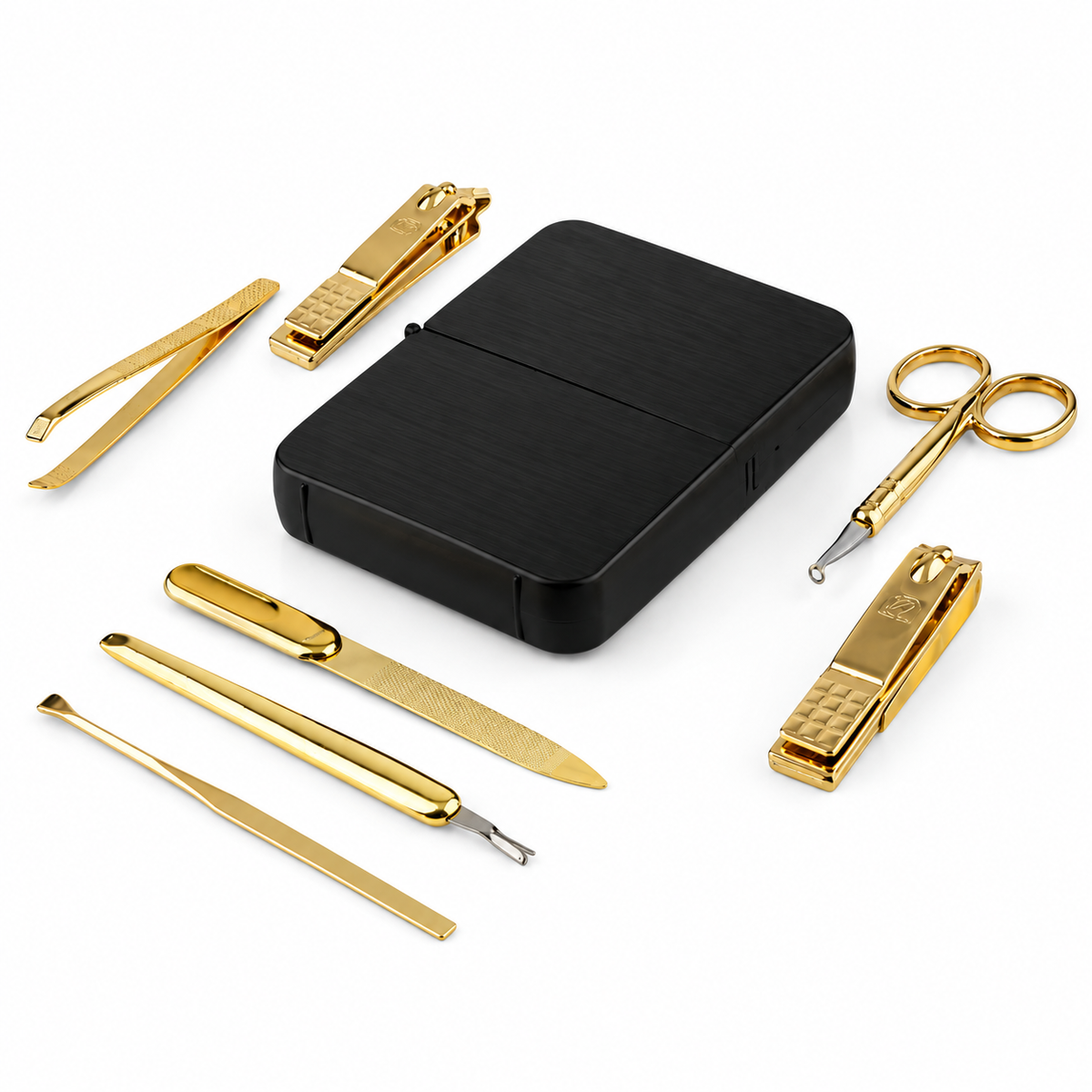 WELLZ Premium 7-Piece Gold Plated Manicure Set