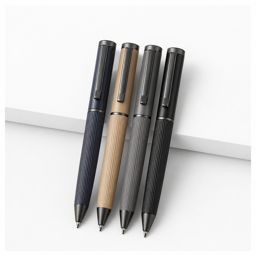 Premium SS & Copper Metal Pen Bundle (4 Pieces)