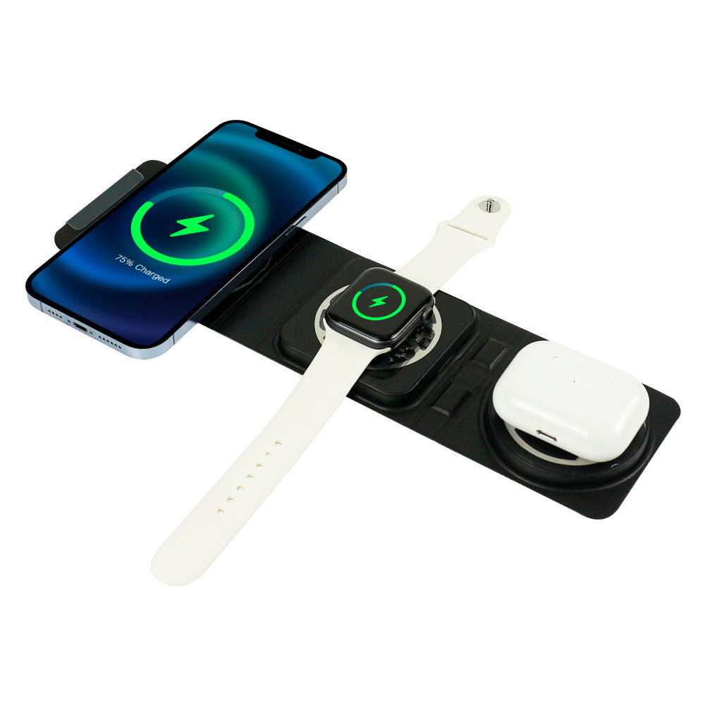 3-in-1 Wireless Multi-Charging Station (Mobile, iWatch and Earbuds)