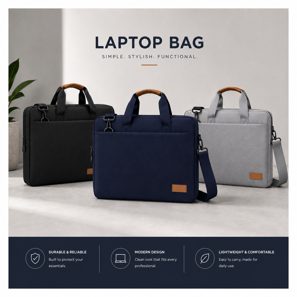 Premium 15.6" Laptop Briefcase by Santhome