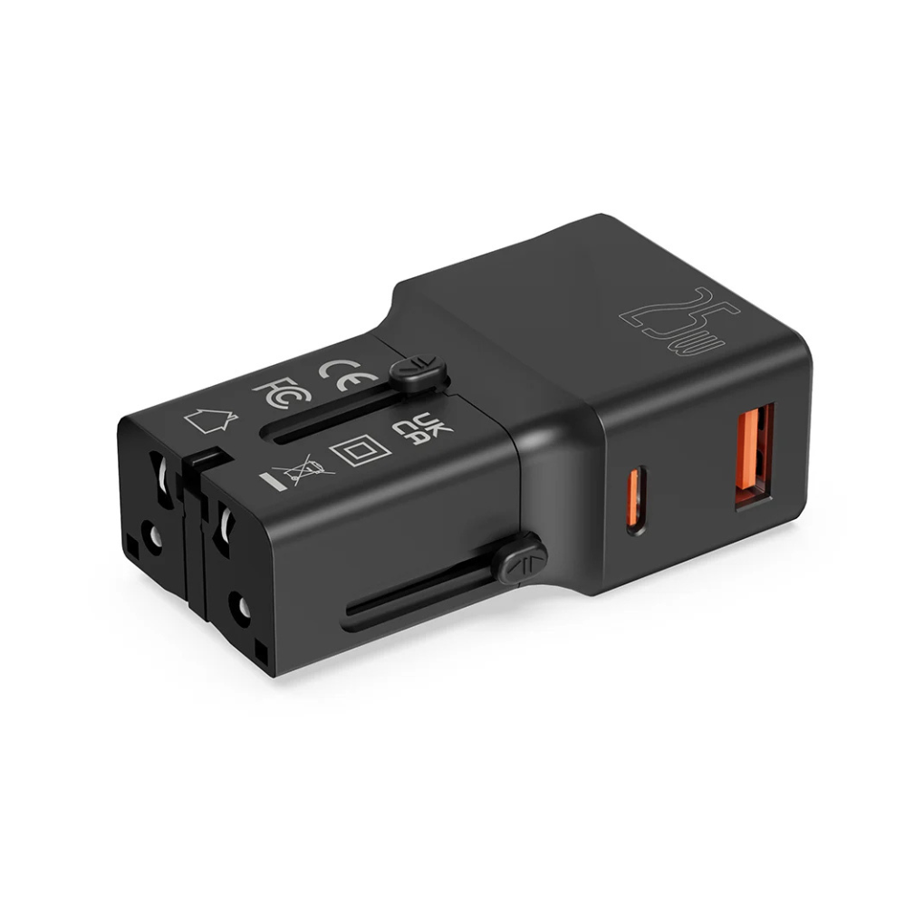25W Multifunctional Travel Adaptor