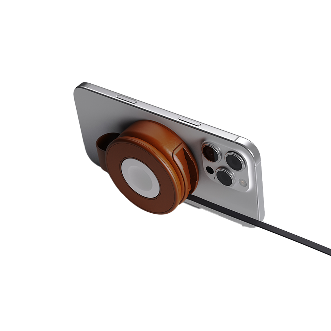 15W Wireless Charger with Retractable Cable