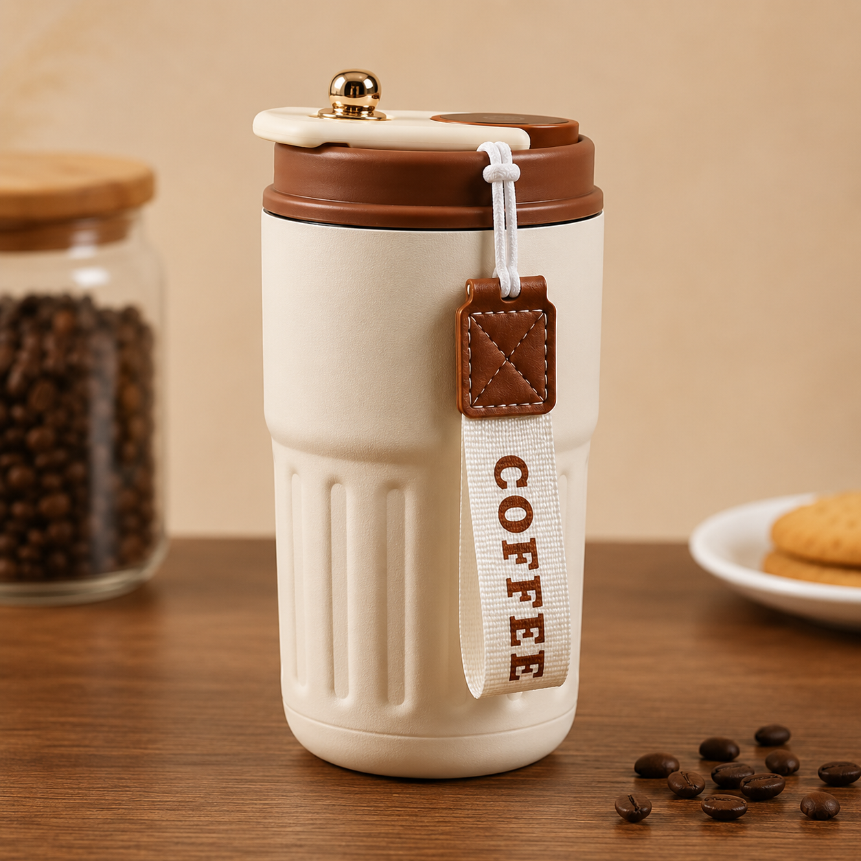WELLZ COFFEE 460ml Smart Temperature Travel Mug