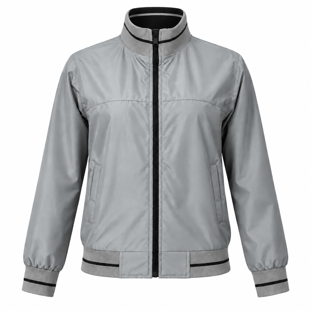SANTHOME Women’s Lightweight Reversible Bomber Jacket – Waterproof Varsity Windbreaker