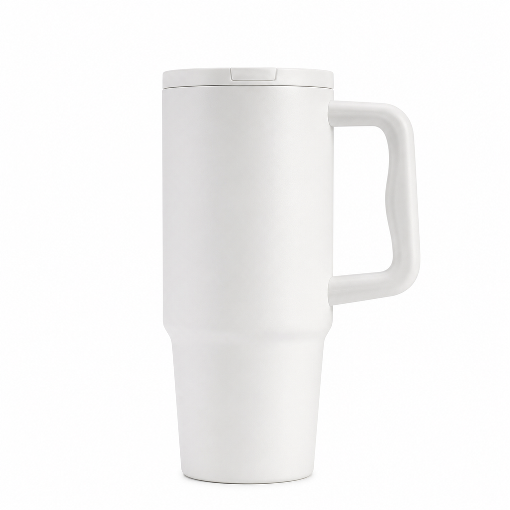 WELLZ Recycled Stainless Steel Tumbler with Straw Lid by Hans Larsen