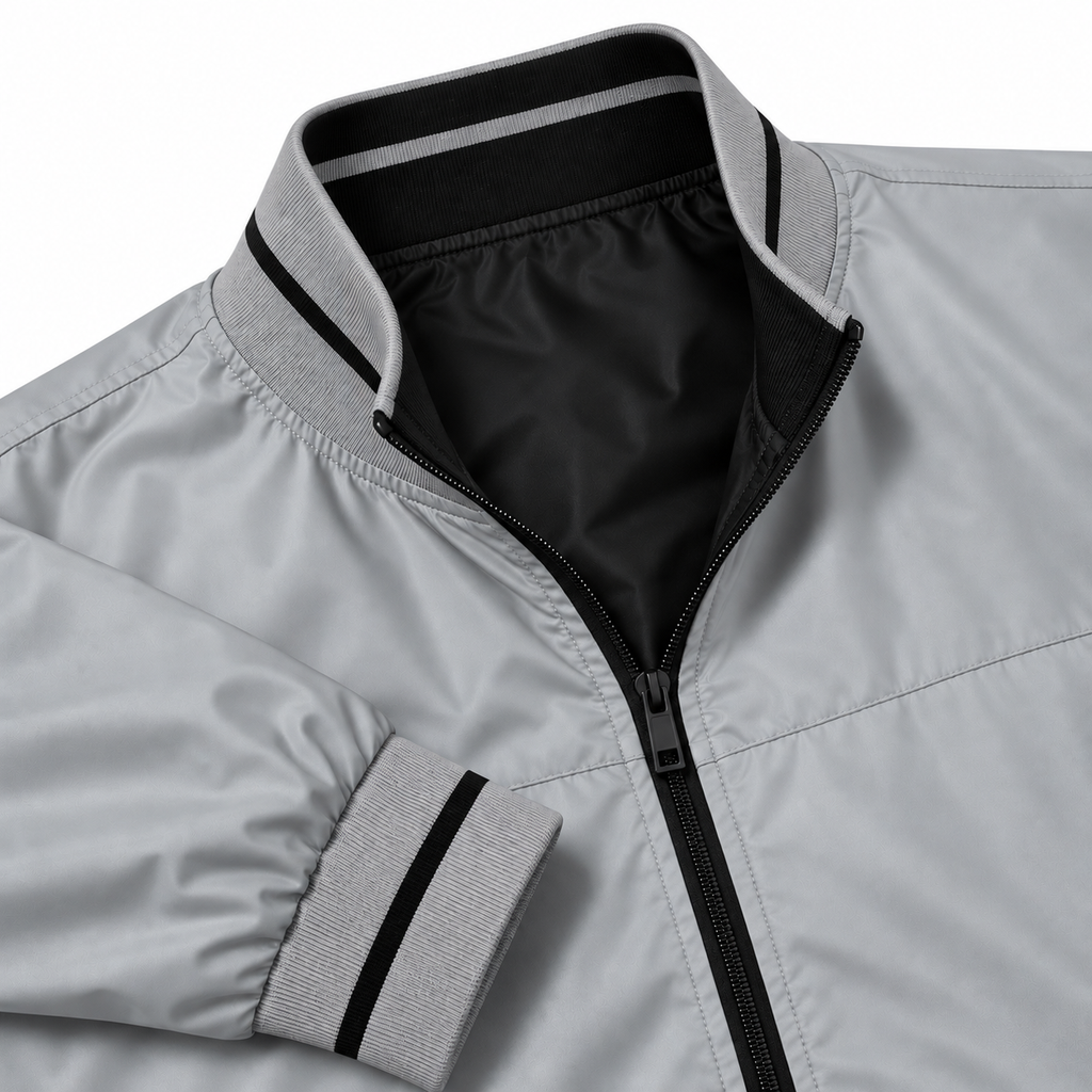 SANTHOME Women’s Lightweight Reversible Bomber Jacket – Waterproof Varsity Windbreaker
