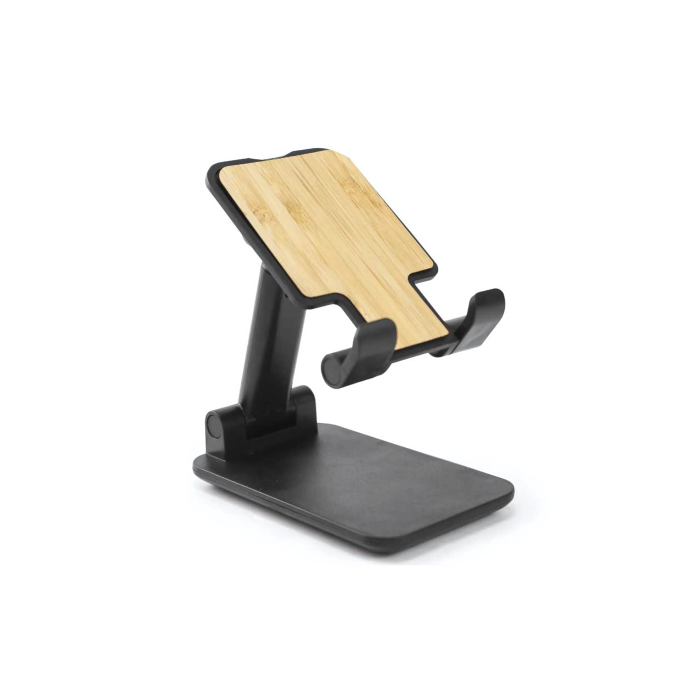 Bamboo Foldable Phone Stand With Adjustable Height