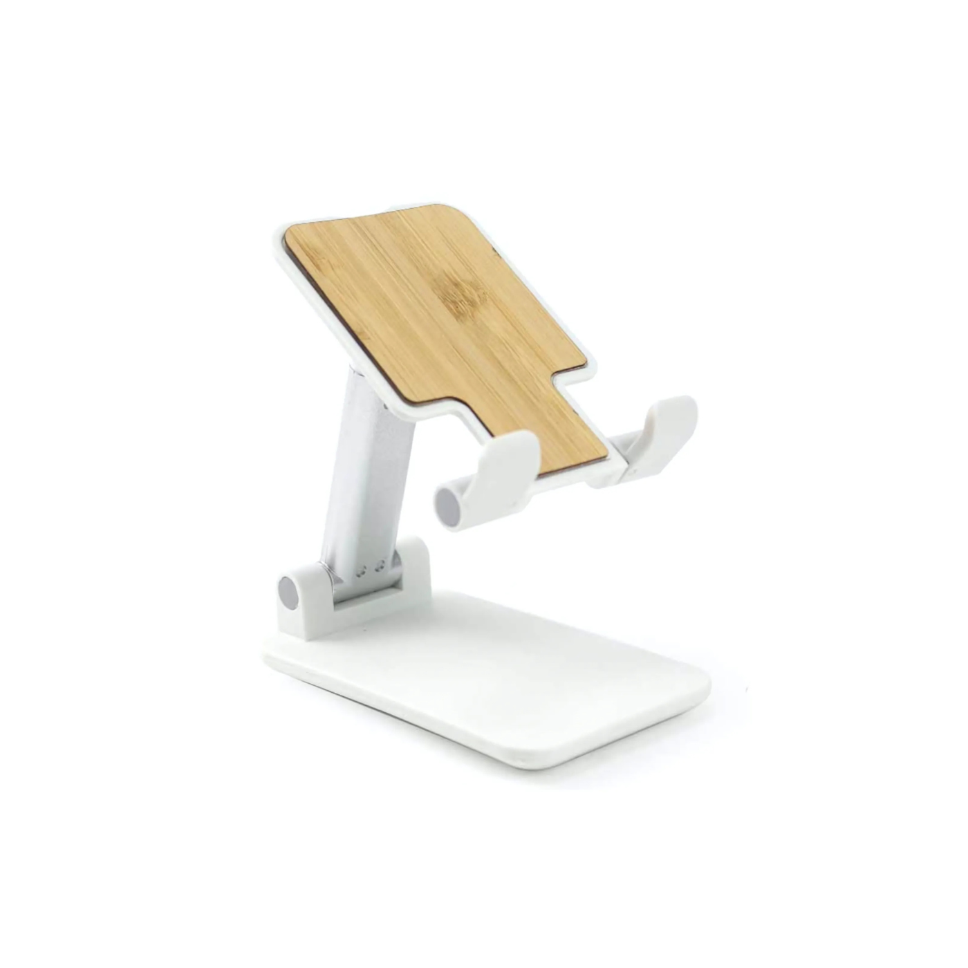 Bamboo Foldable Phone Stand With Adjustable Height