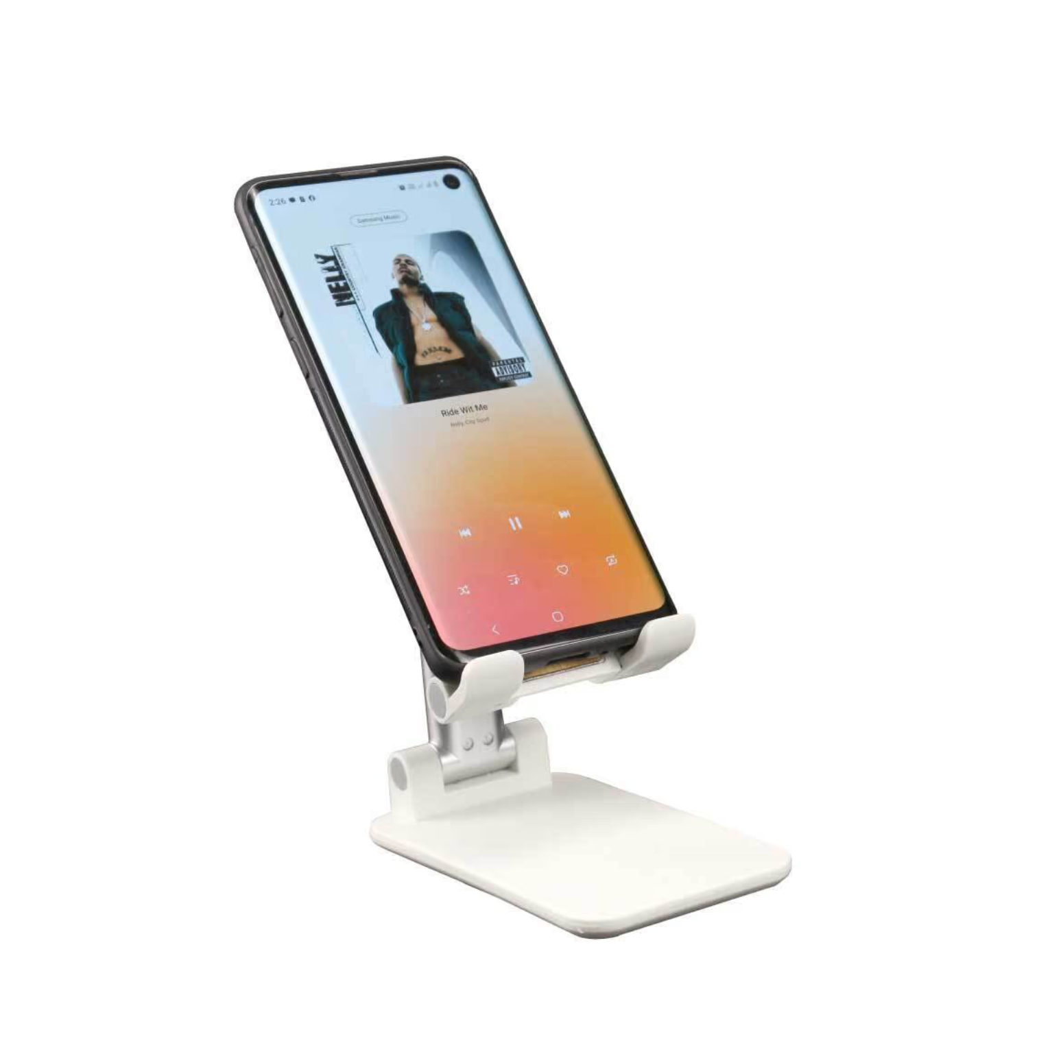 Bamboo Foldable Phone Stand With Adjustable Height