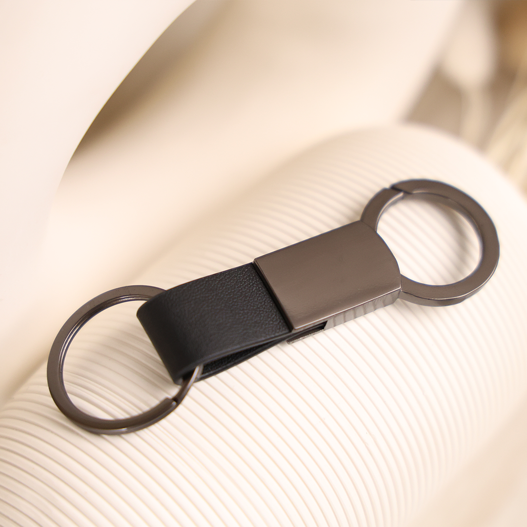 PU Leather & Metal Keychain