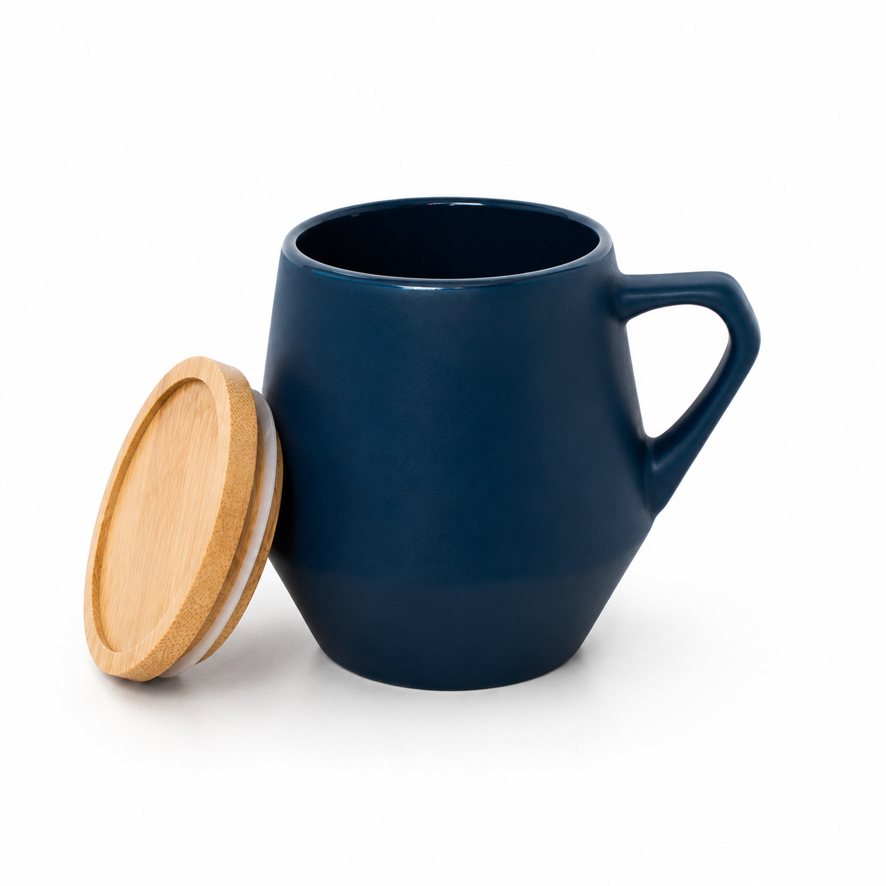 WELLZ Ceramic Mug with Bamboo Lid (eco-neutral)