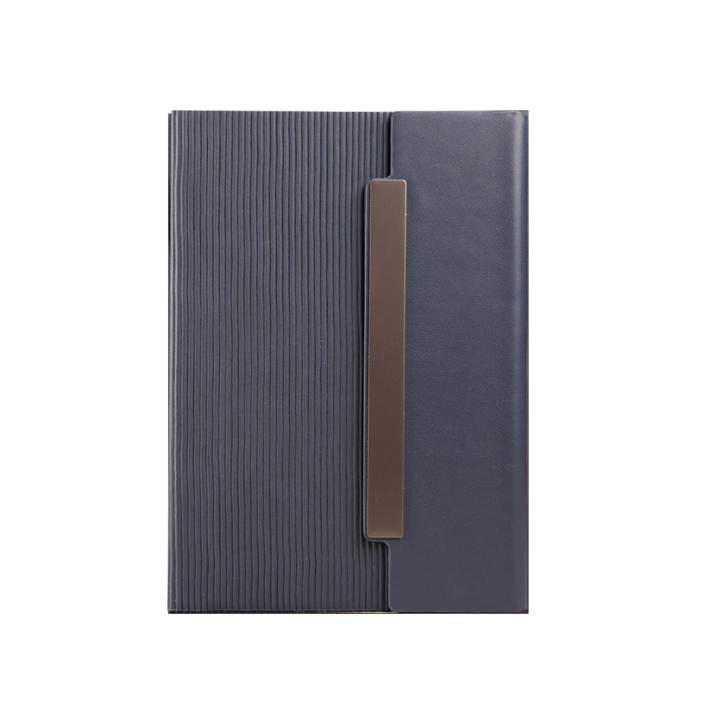 Steel Binding PU Leather Notebook with 150 HQ Sheets