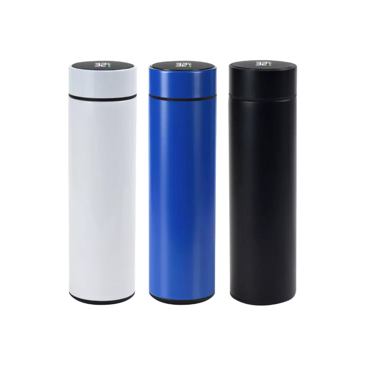 Double Wall Bottle With Temperature Display Lid 450ml