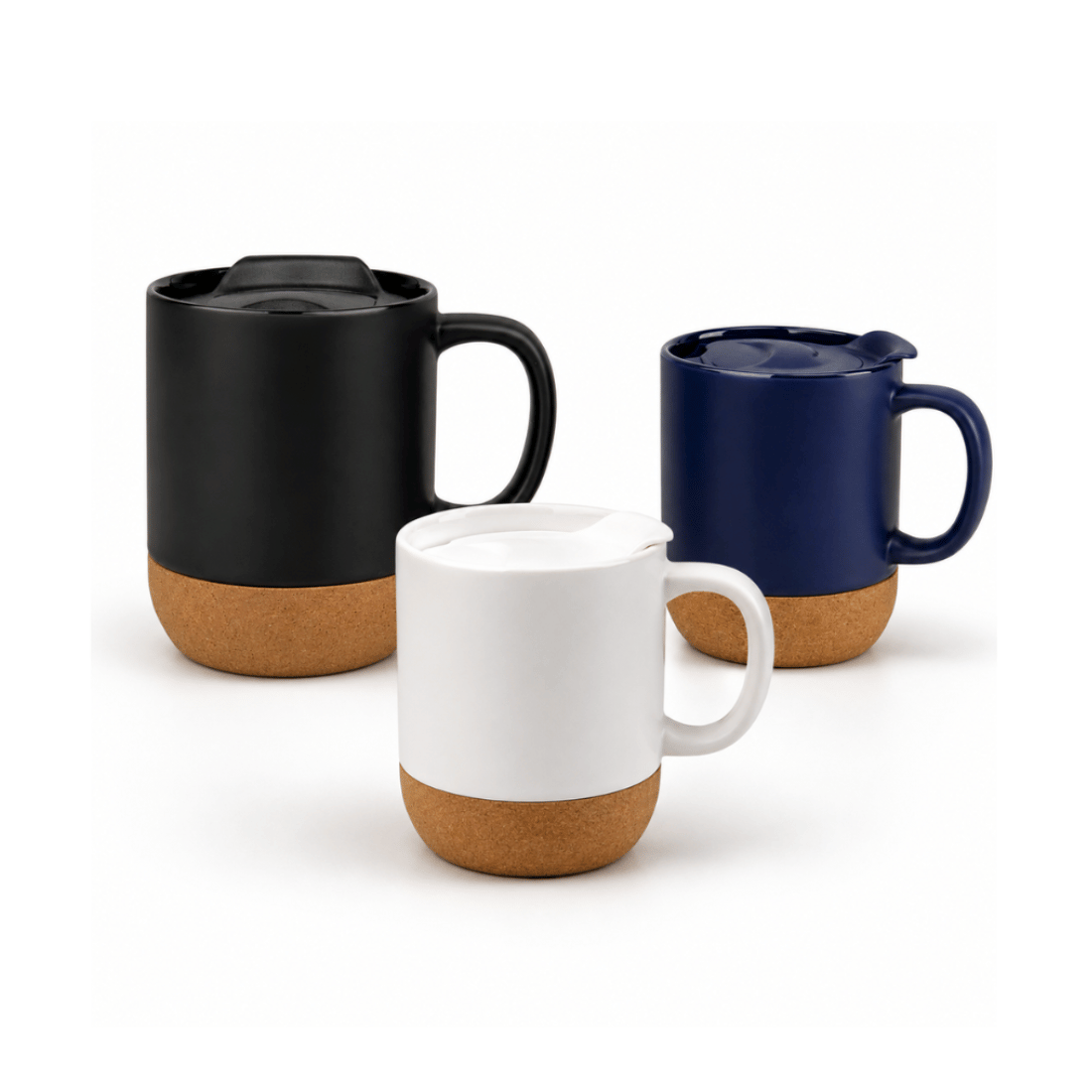 WELLZ Ceramic Mug with Cork and Lid