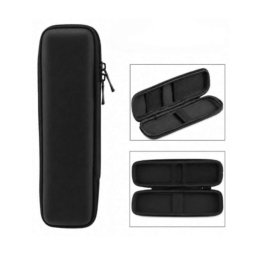 3-Piece Premium Glossy Metal Pen Set with Protective Pouch