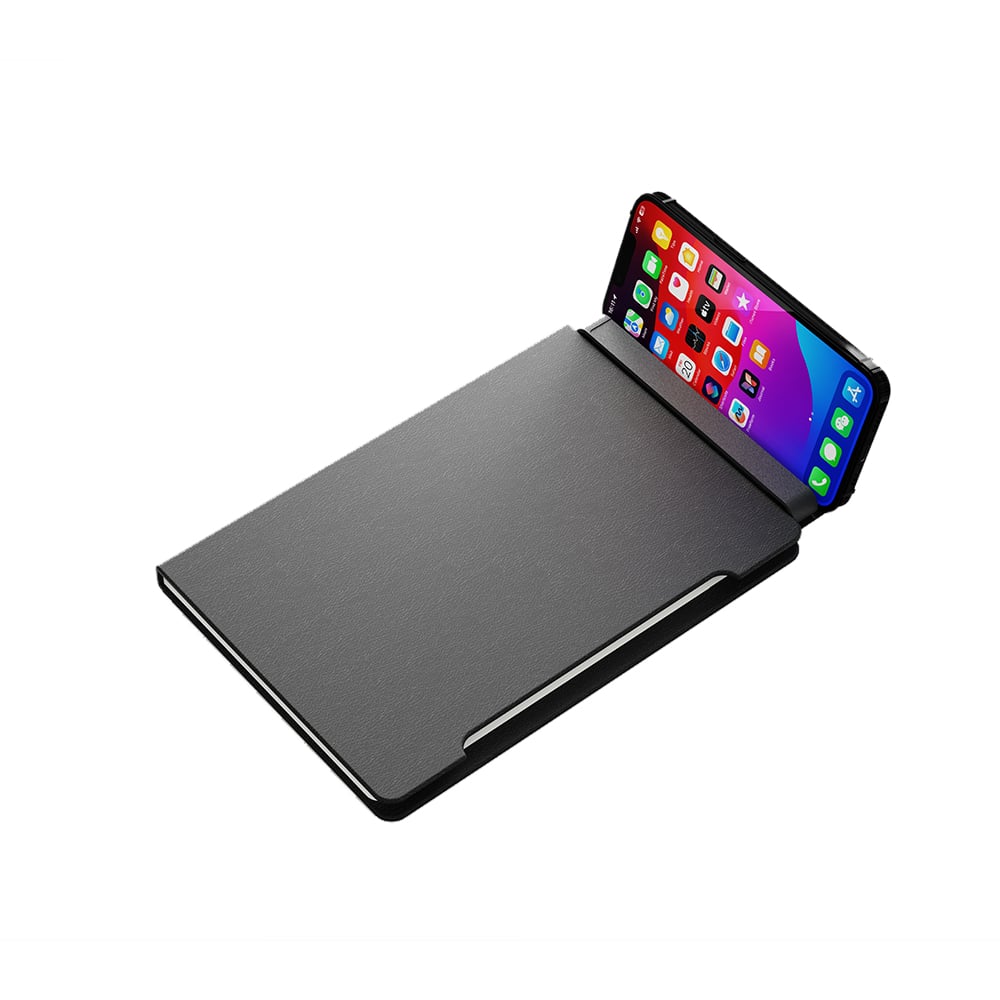 A5 Recycled 96 Sheets Notebook with Magnetic Phone Stand & Ruler