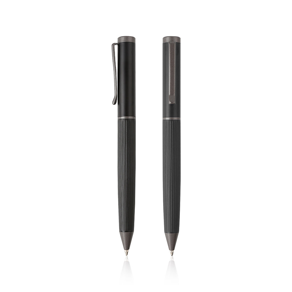Premium Gift Set with 600ml Vacuum Bottle, PU Notebook & Metal Pen