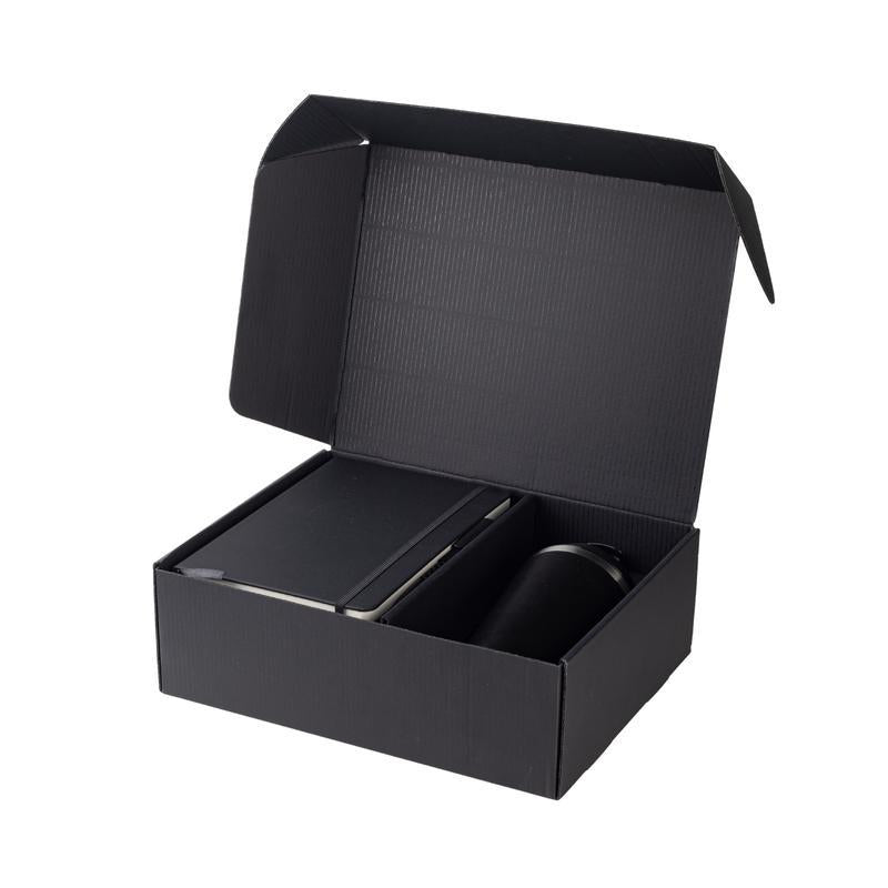 Giftology Set of Double Walled Tumbler, A5 Notebook and Pen