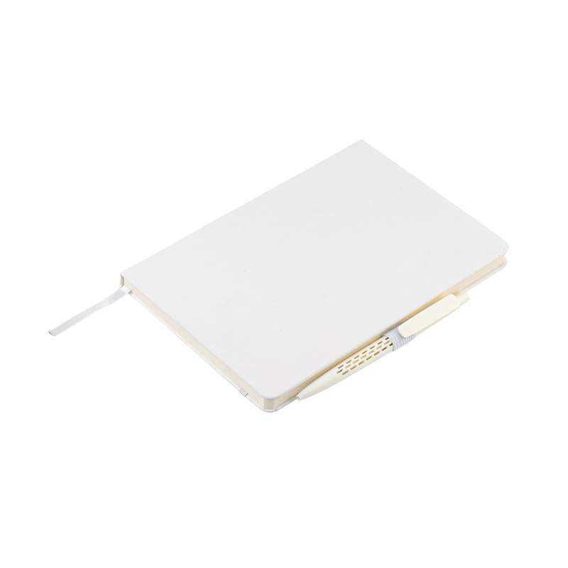 Giftology Set of Double Walled Tumbler, A5 Notebook and Pen