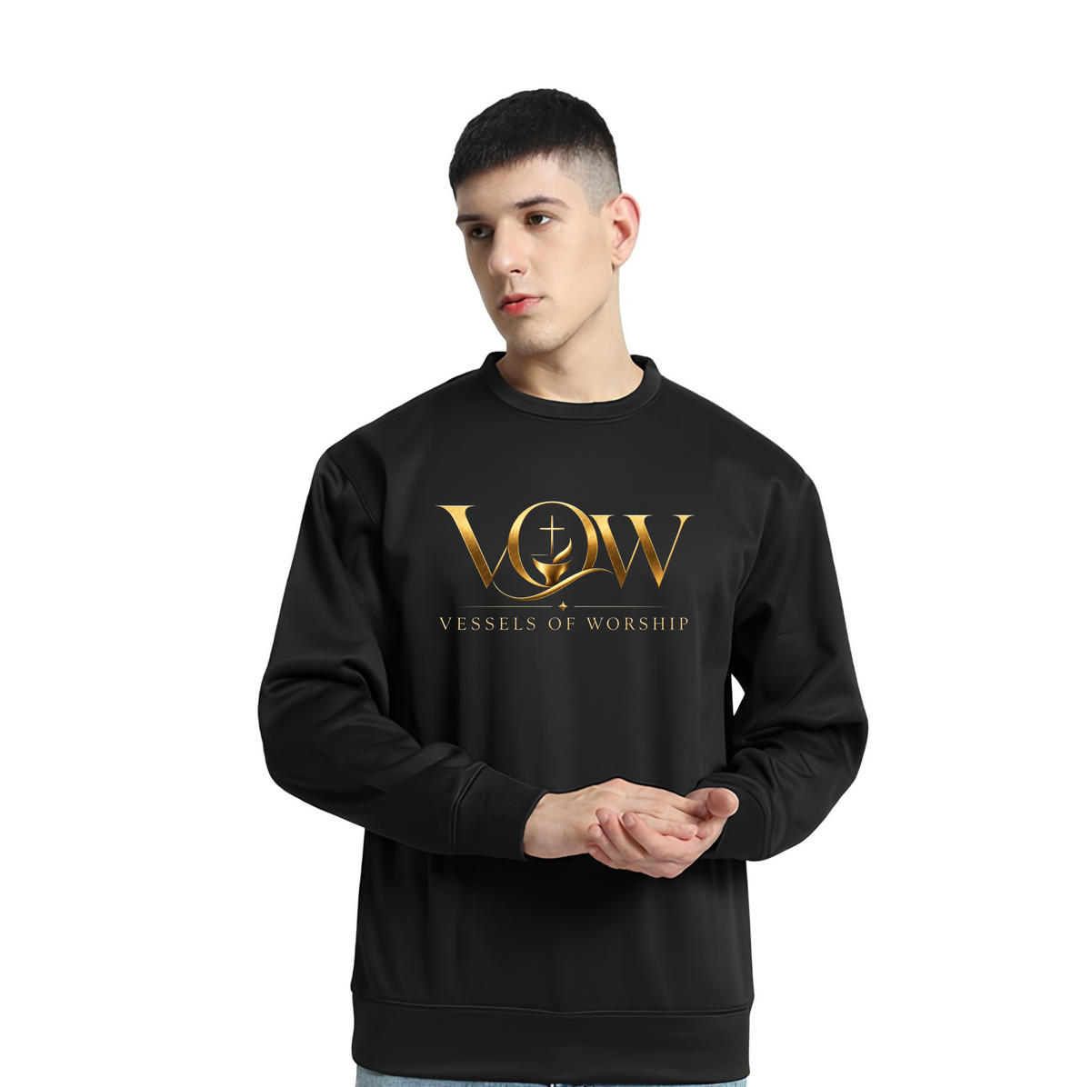 Unisex Crewneck Fleece Sweatshirt by Santhome
