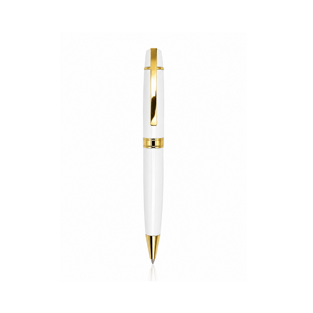 Premium Glossy Metal Pen with Black Pouch