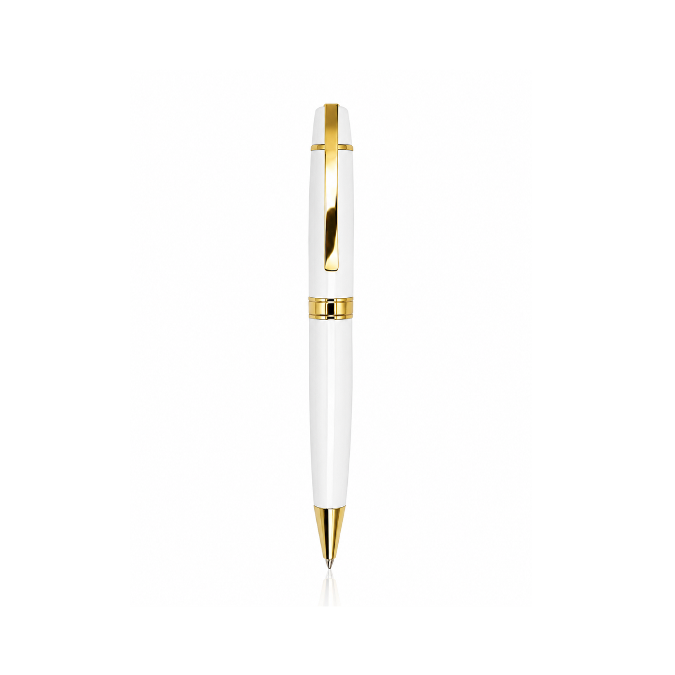 Premium Glossy Metal Pen with Black Pouch