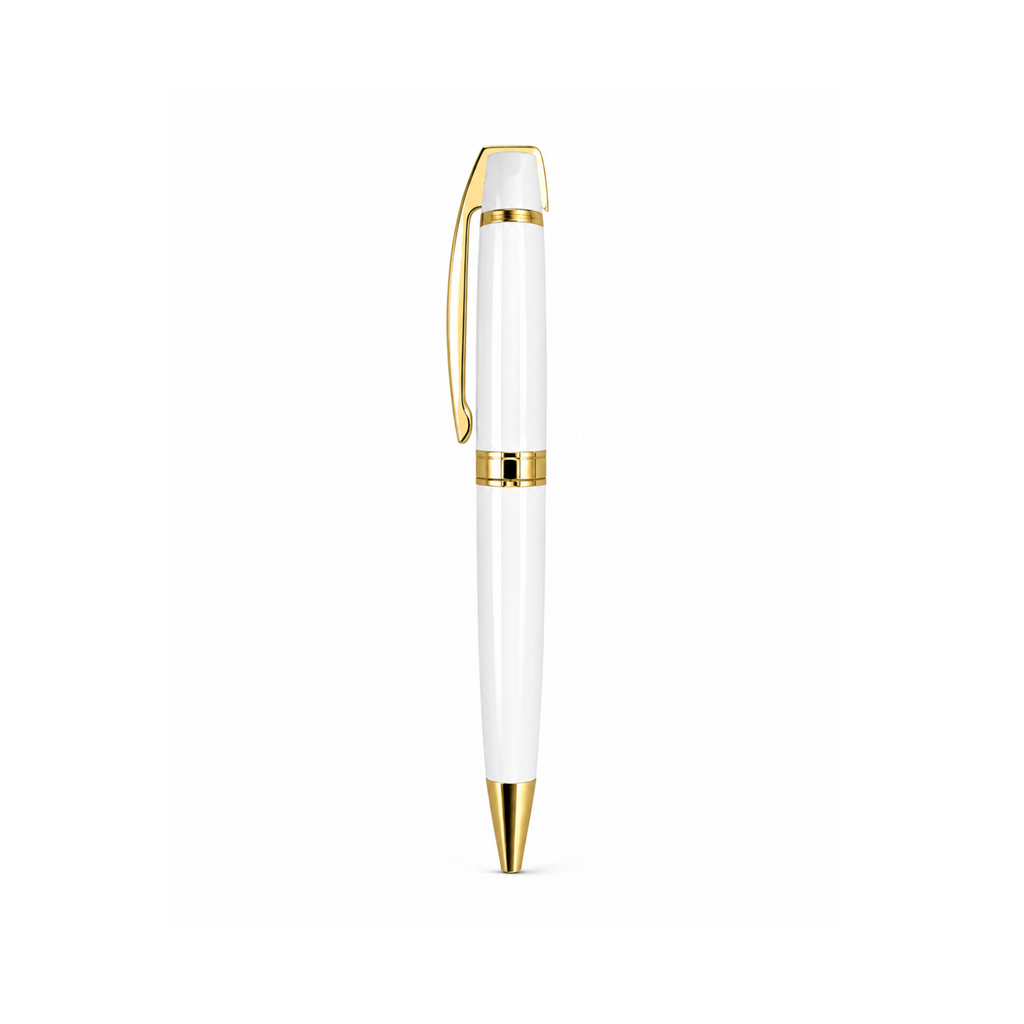 Premium Glossy Metal Pen with Black Pouch