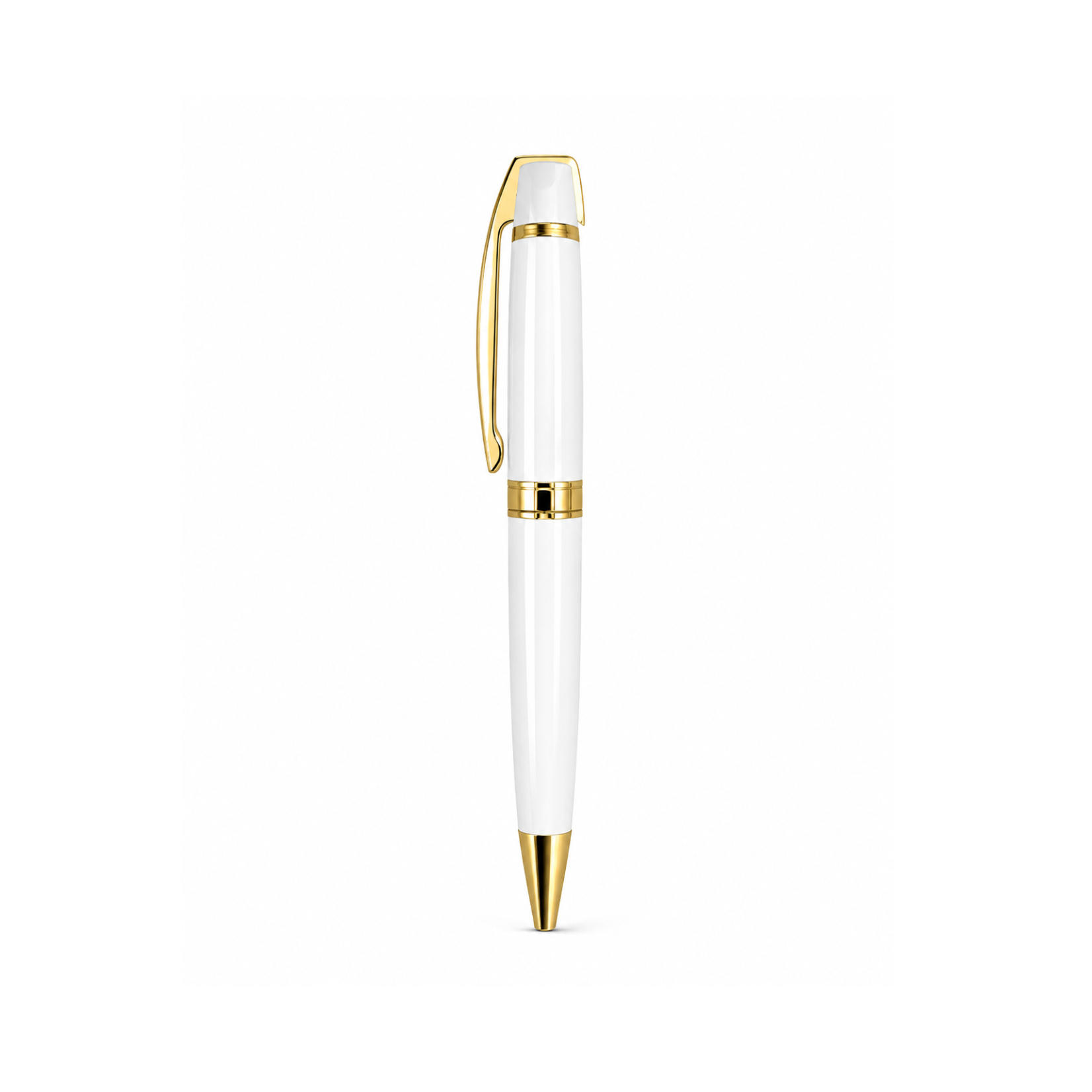 Premium Glossy Metal Pen with Black Pouch