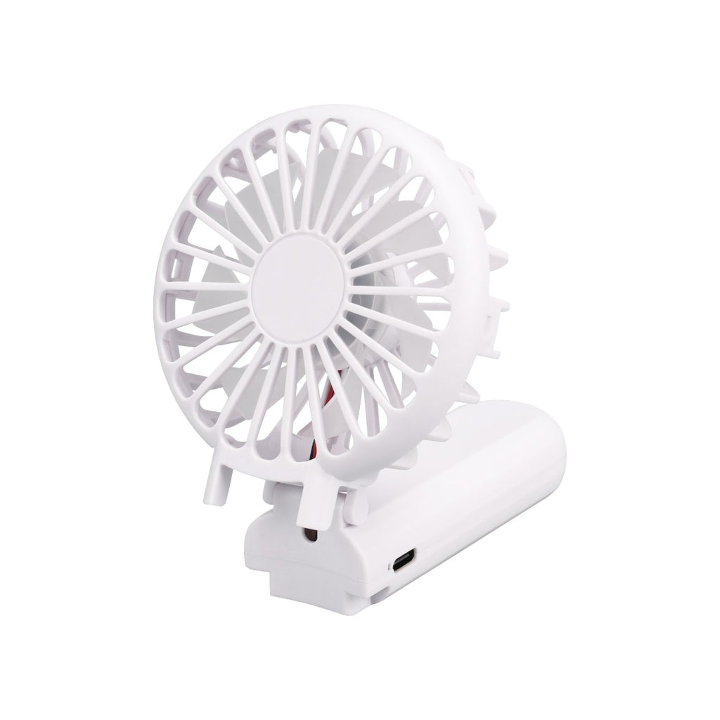 Rechargeable Handheld Fan with Foldable Desk Stand