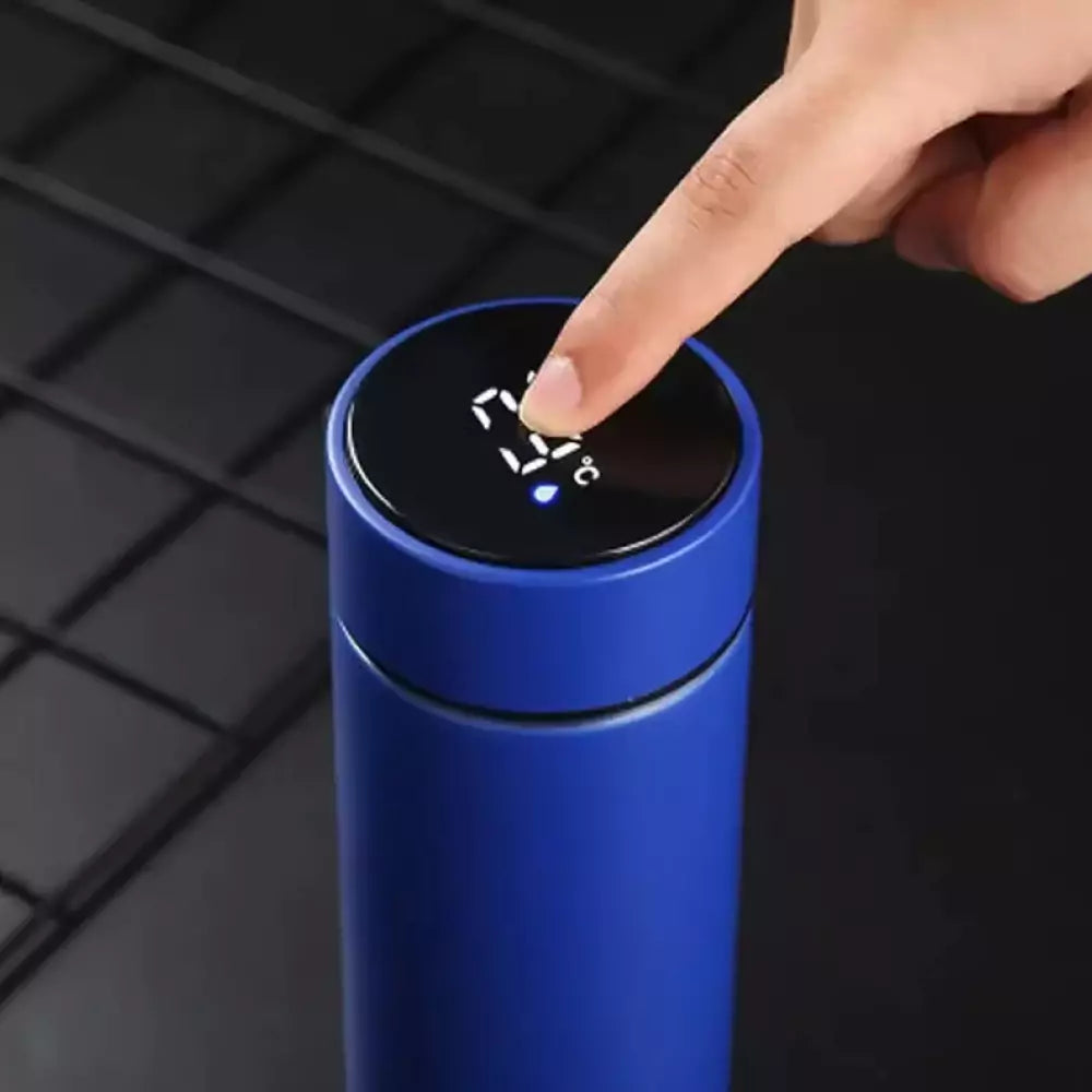 Double Wall Bottle With Temperature Display Lid 450ml