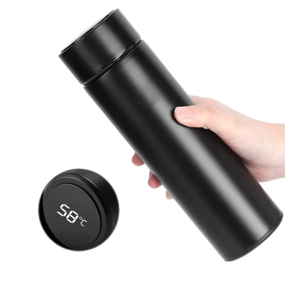 Double Wall Bottle With Temperature Display Lid 450ml