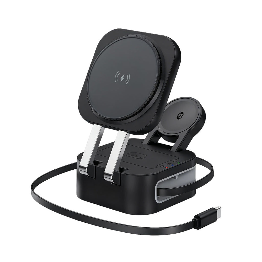 4 in 1 Foldable Wireless Fast Charging Station by Memorii