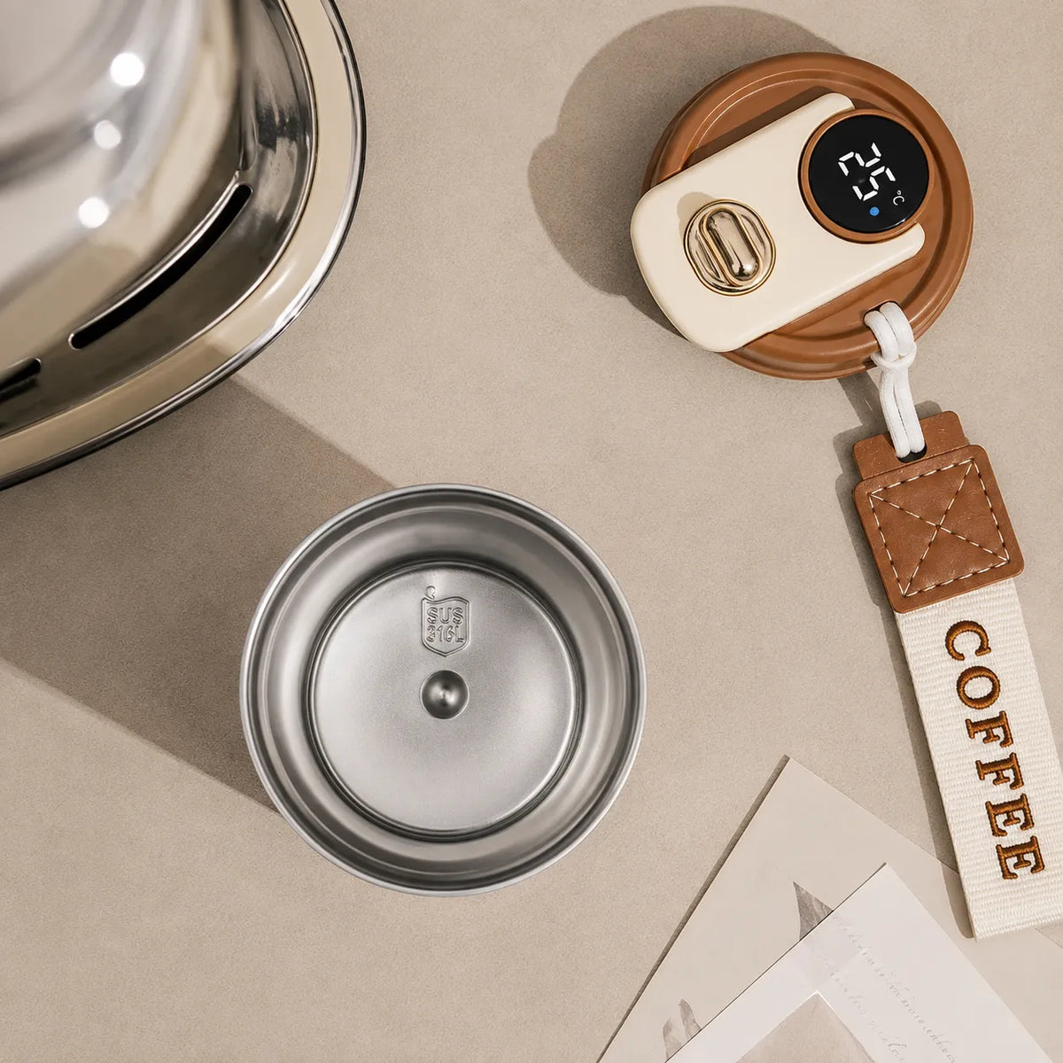 WELLZ COFFEE 460ml Smart Temperature Travel Mug