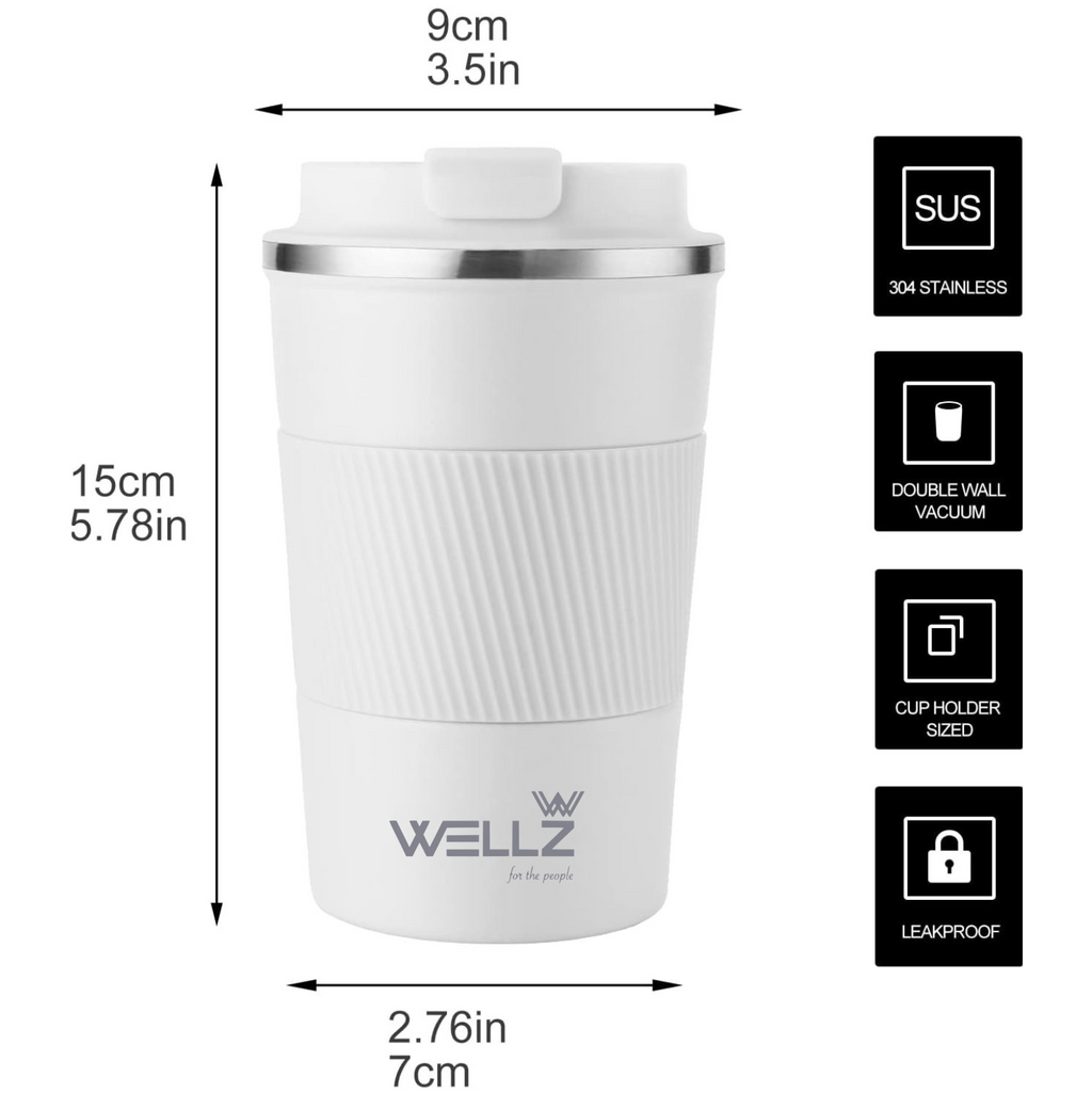 Coffee Mug with Silicone Grip 380ml