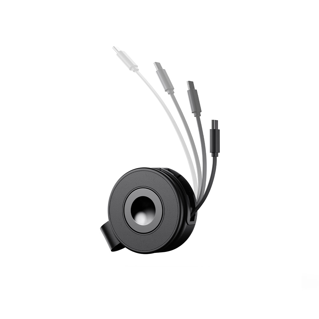 15W Wireless Charger with Retractable Cable