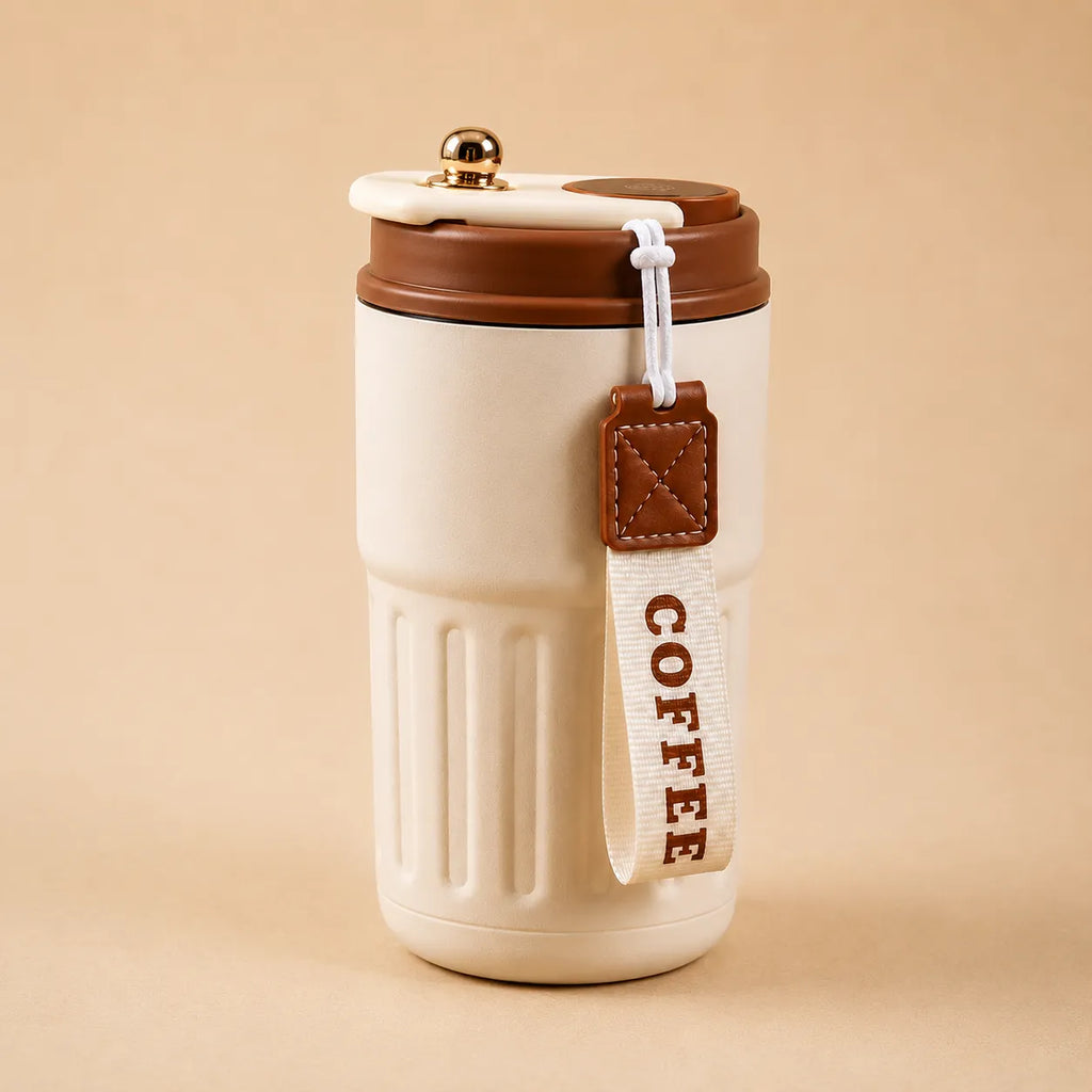WELLZ 460ml smart temperature travel mug with 316 stainless steel interior and insulated lid