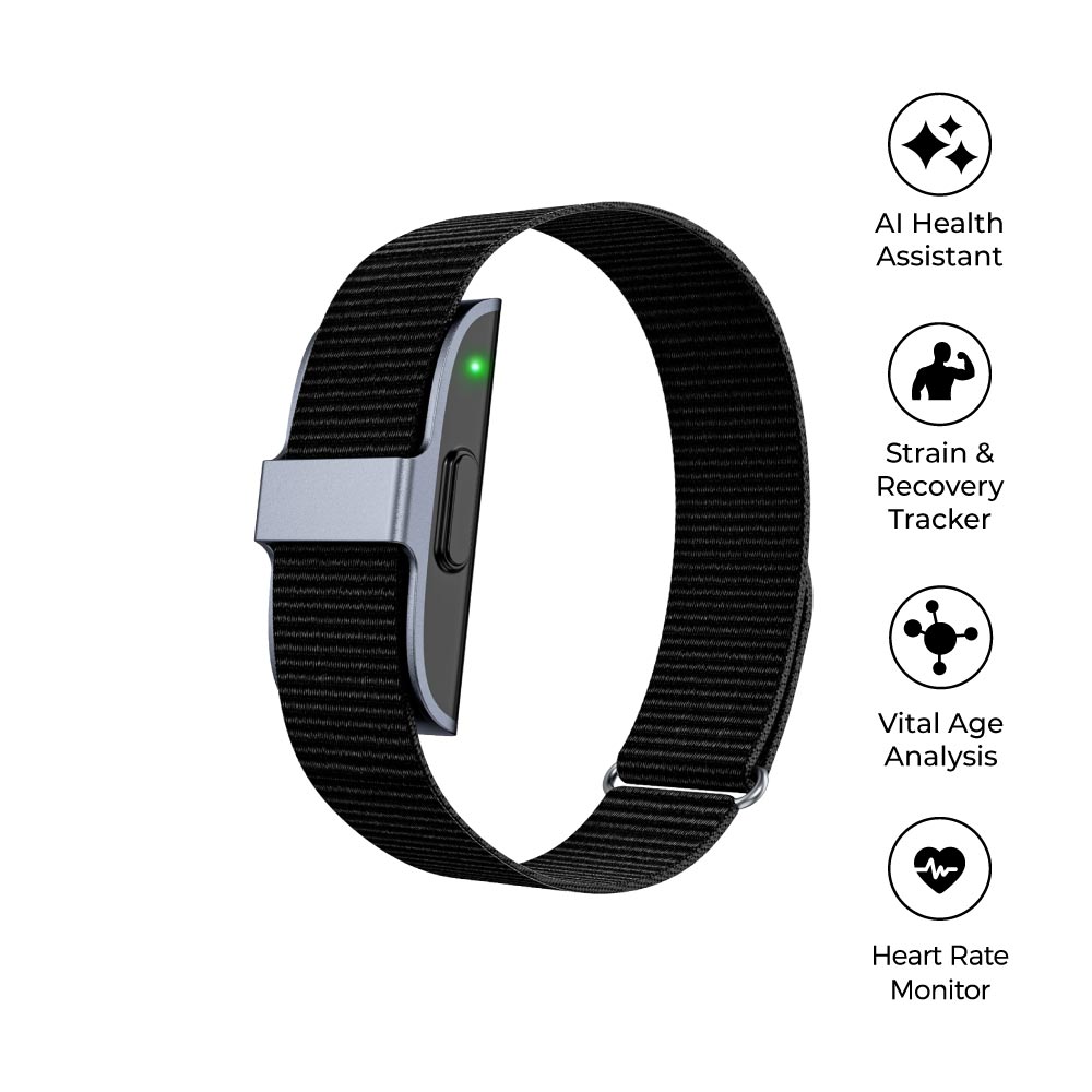 Health & Longevity Smart AI Fitness Band by Memorii