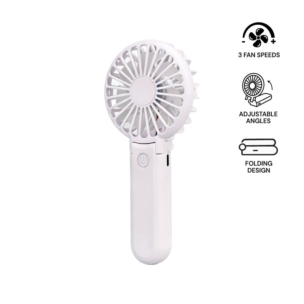 Rechargeable Handheld Fan with Foldable Desk Stand