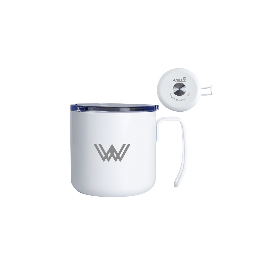 Wellz SS Double wall Softplate Coffee Mug- 350ml