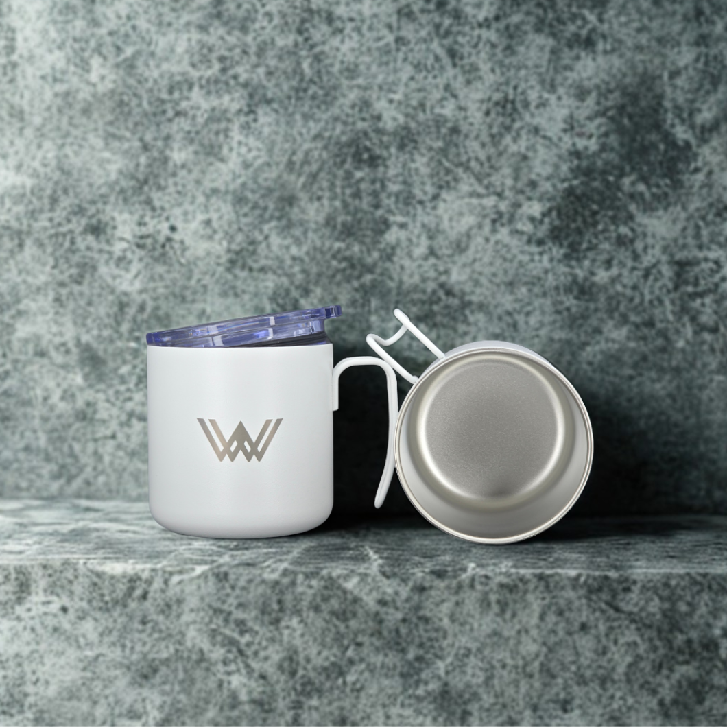 Wellz SS Double wall Softplate Coffee Mug- 350ml