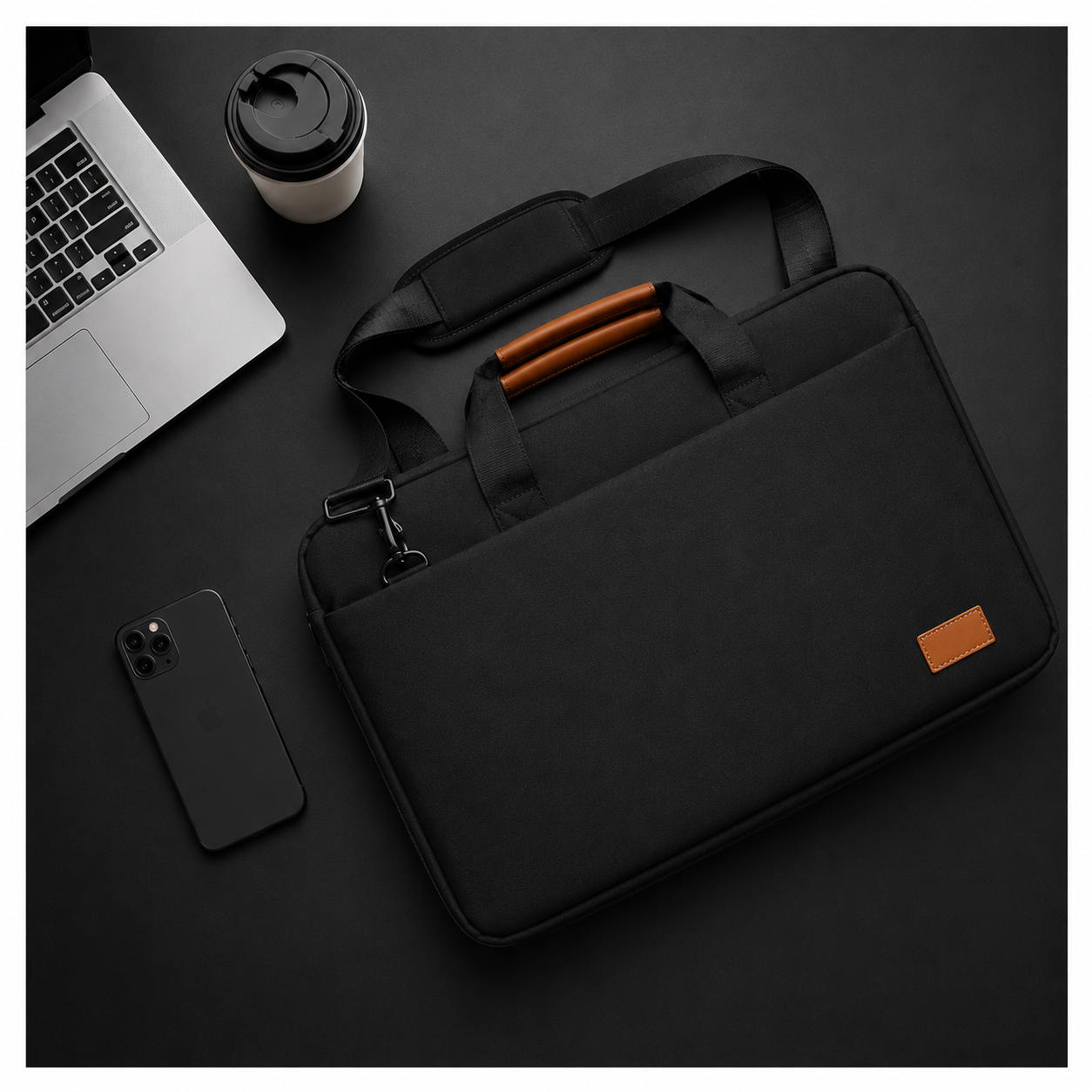 Premium 15-Inch Laptop Briefcase by Santhome