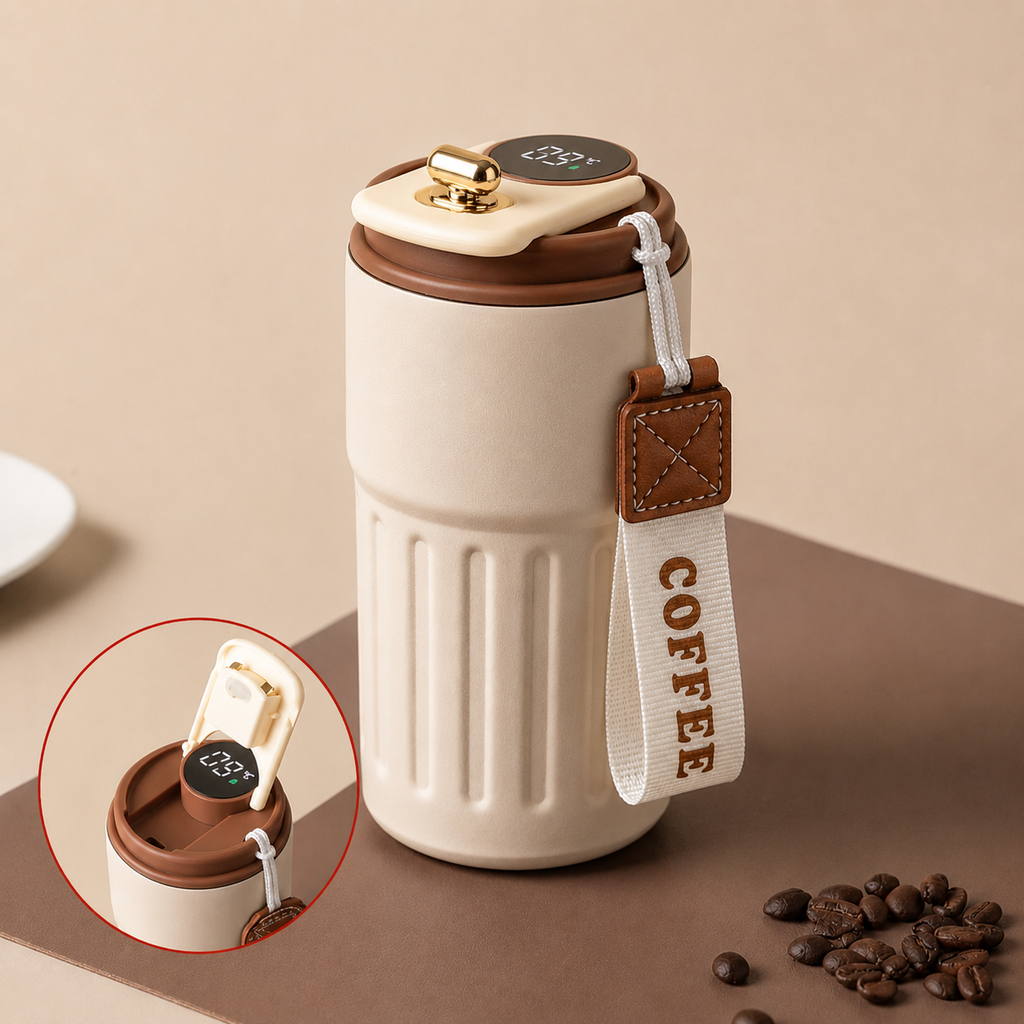 WELLZ COFFEE 460ml Smart Temperature Travel Mug