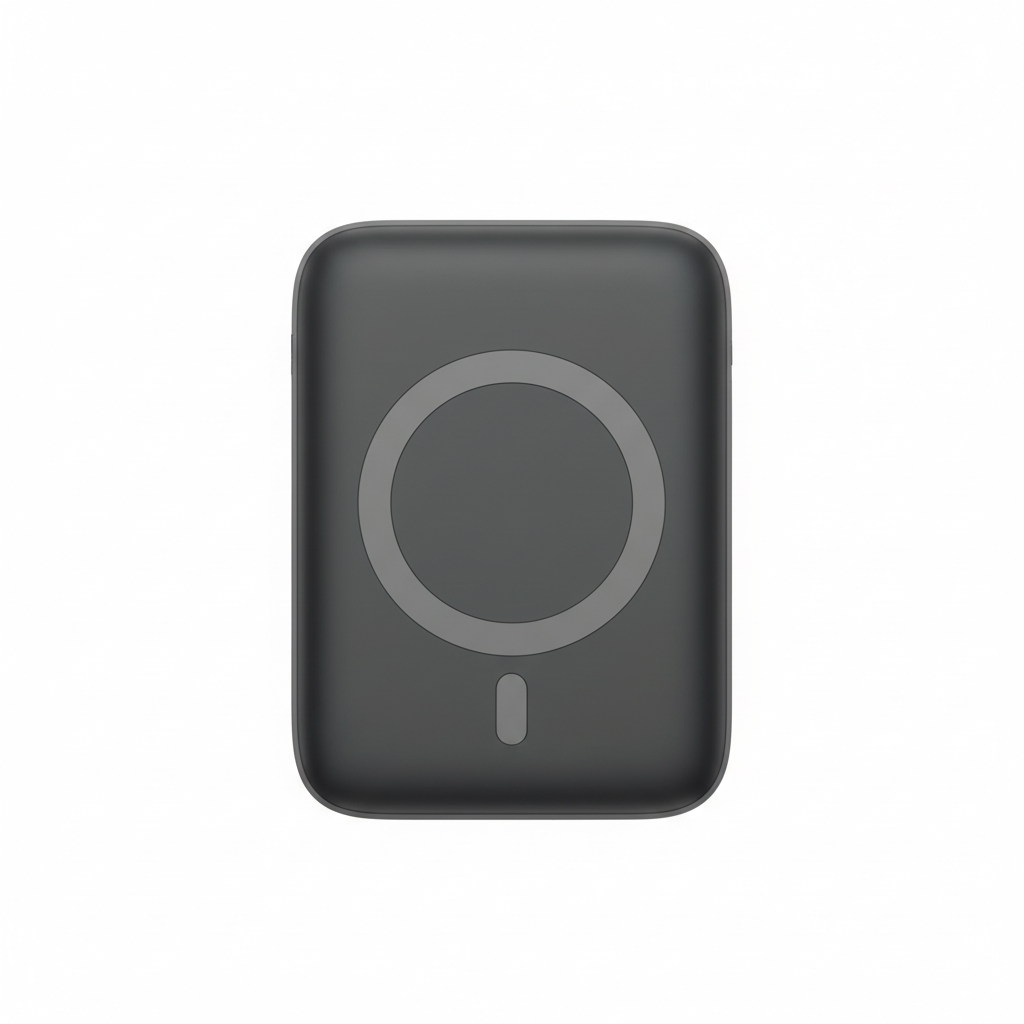 10000mAh MagSafe Power Bank – dark grey on white background