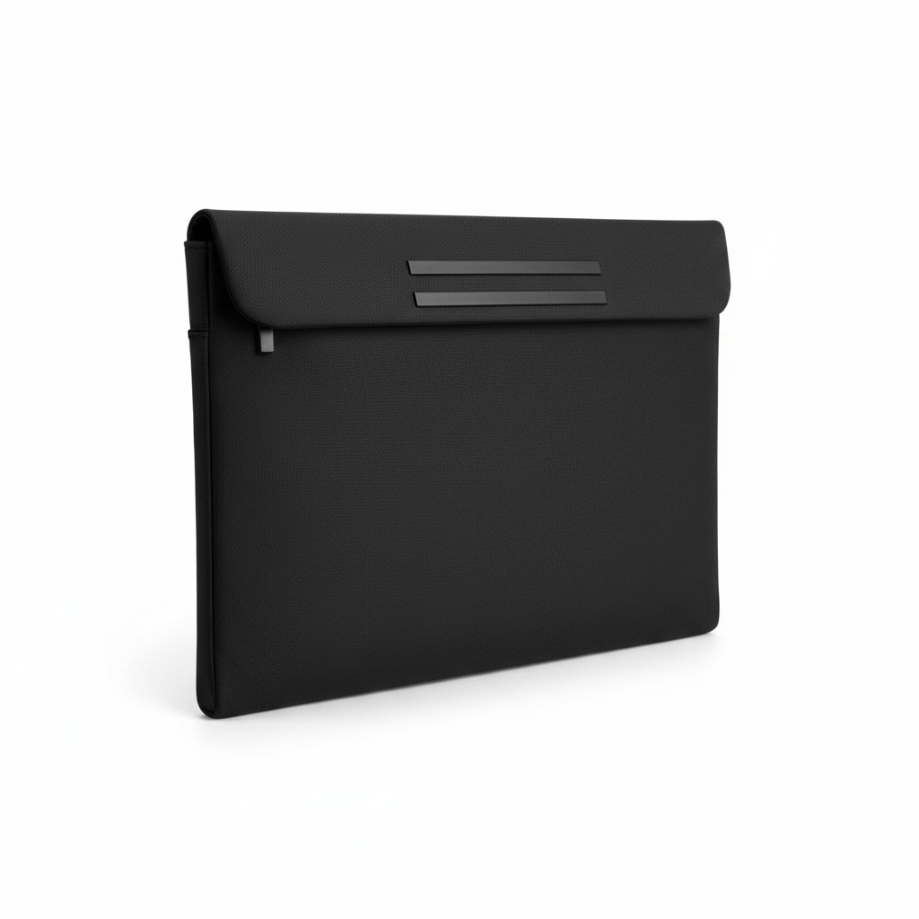 RPET 15.6 inch laptop sleeve case on white background