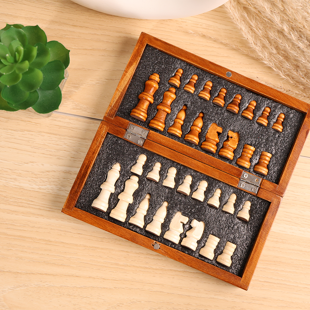 Portable Wooden Chess Board